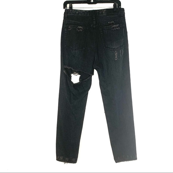 UNIF x UO black high waisted Twerk Jeans - Picture 8 of 10